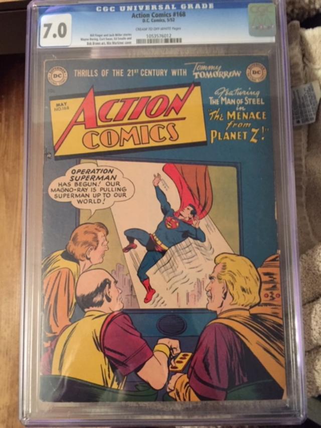 Action Comics #168 CGC 7.0 cr/ow