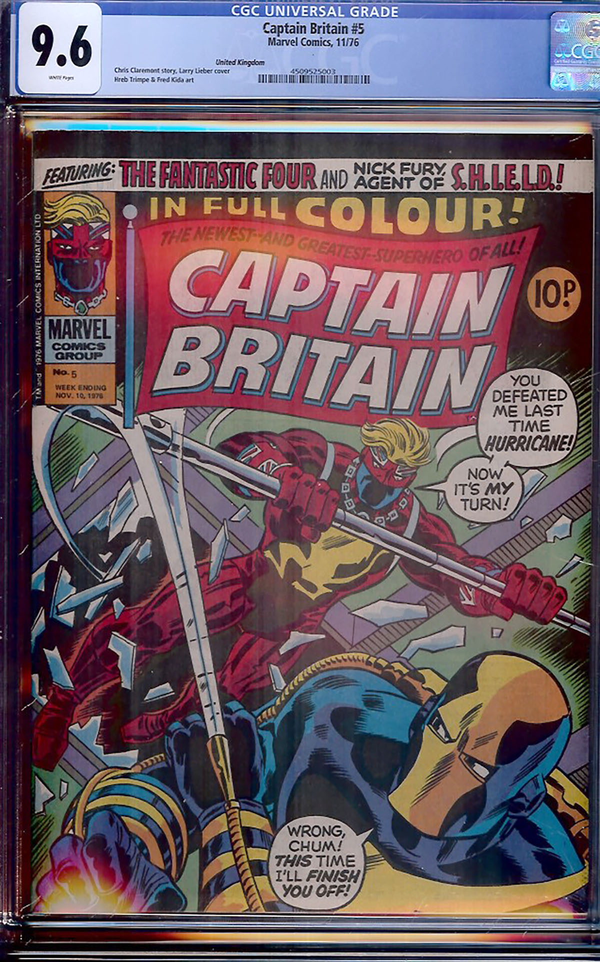 Captain Britain #5 CGC 9.6 w