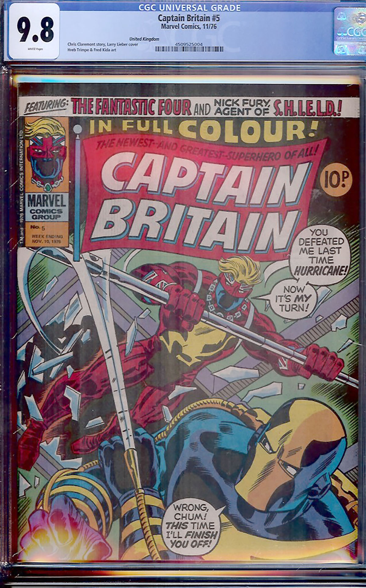 Captain Britain #5 CGC 9.8 w