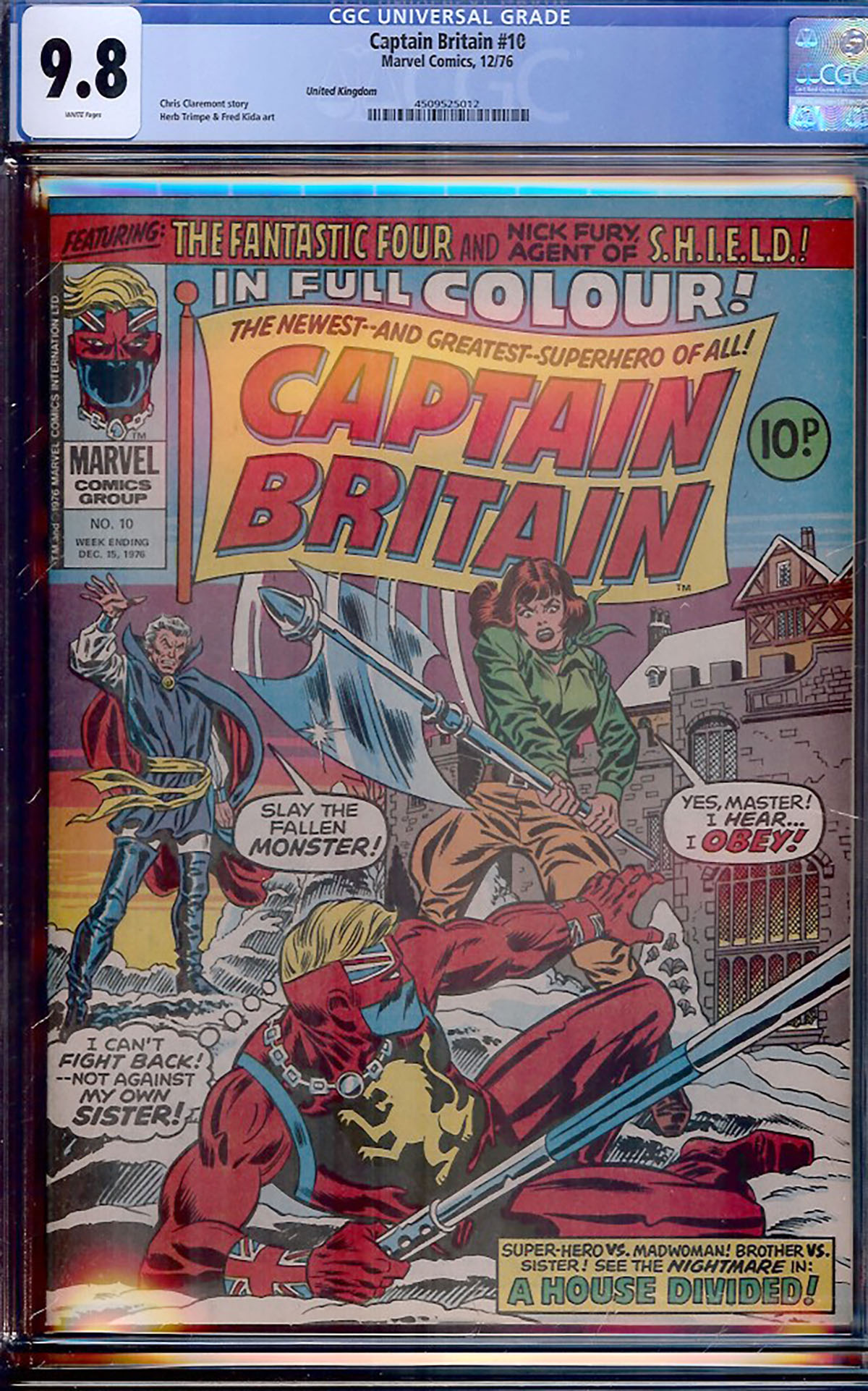 Captain Britain #10 CGC 9.8 w