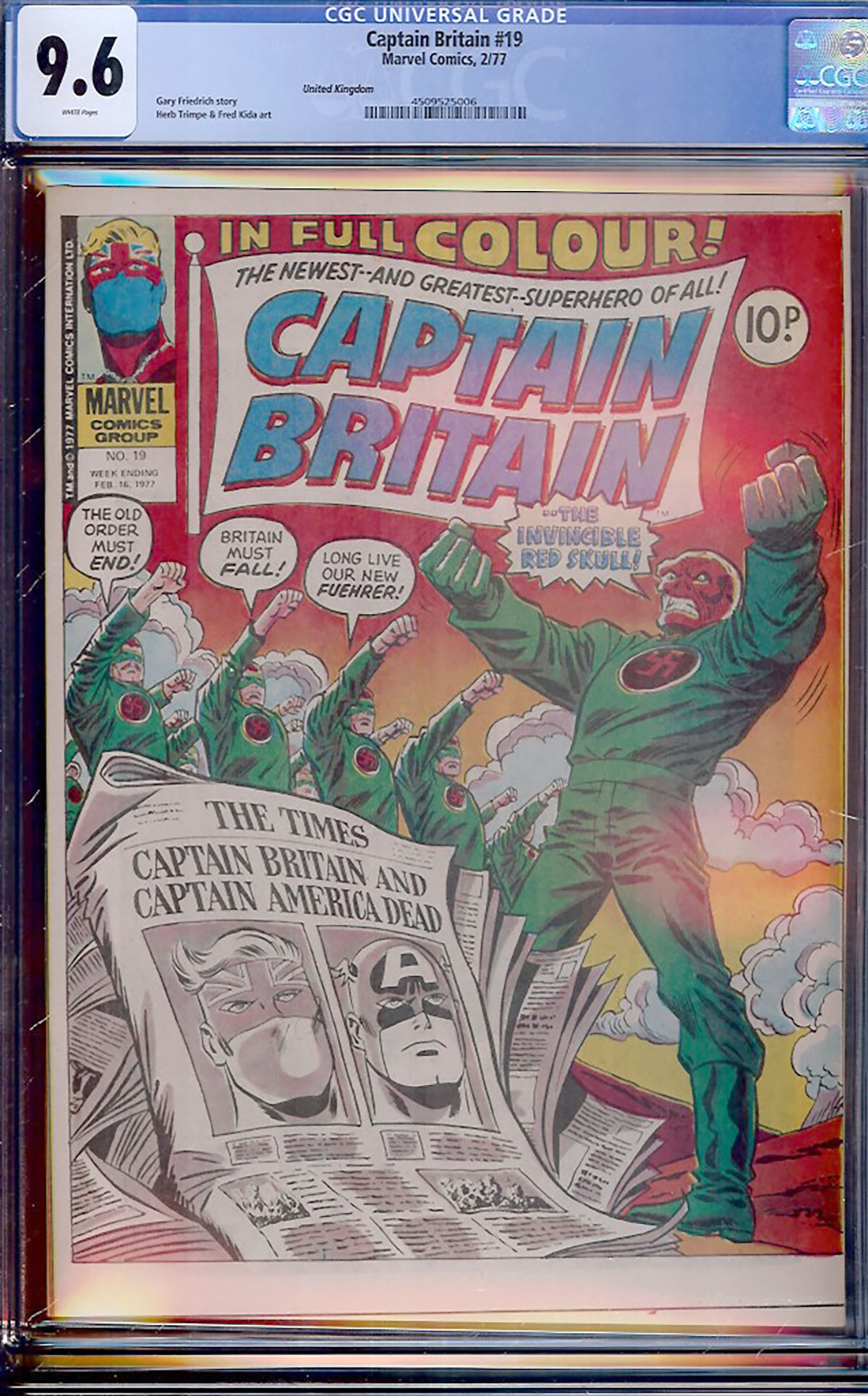 Captain Britain #19 CGC 9.6 w