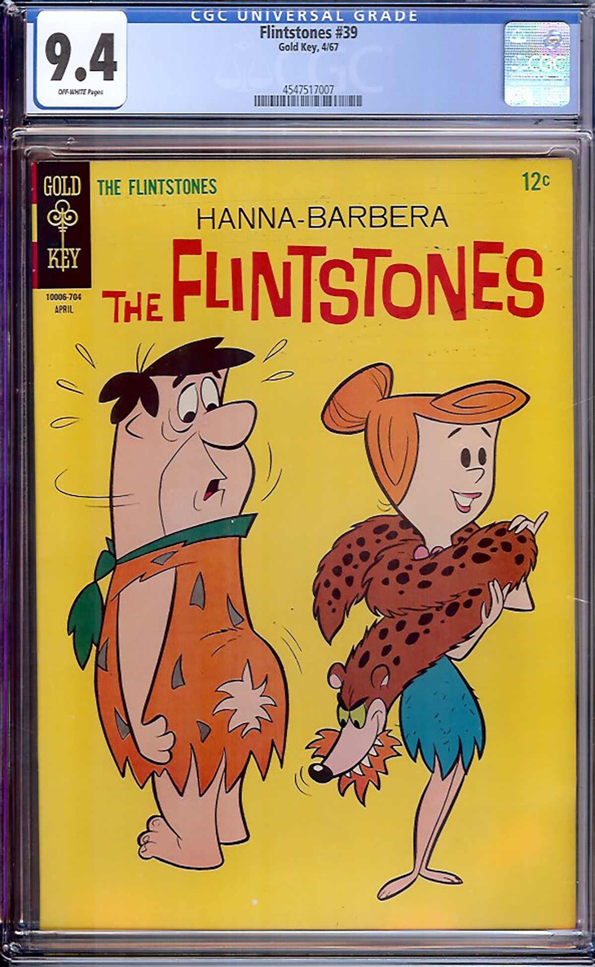 Flintstones #39 CGC 9.4 ow