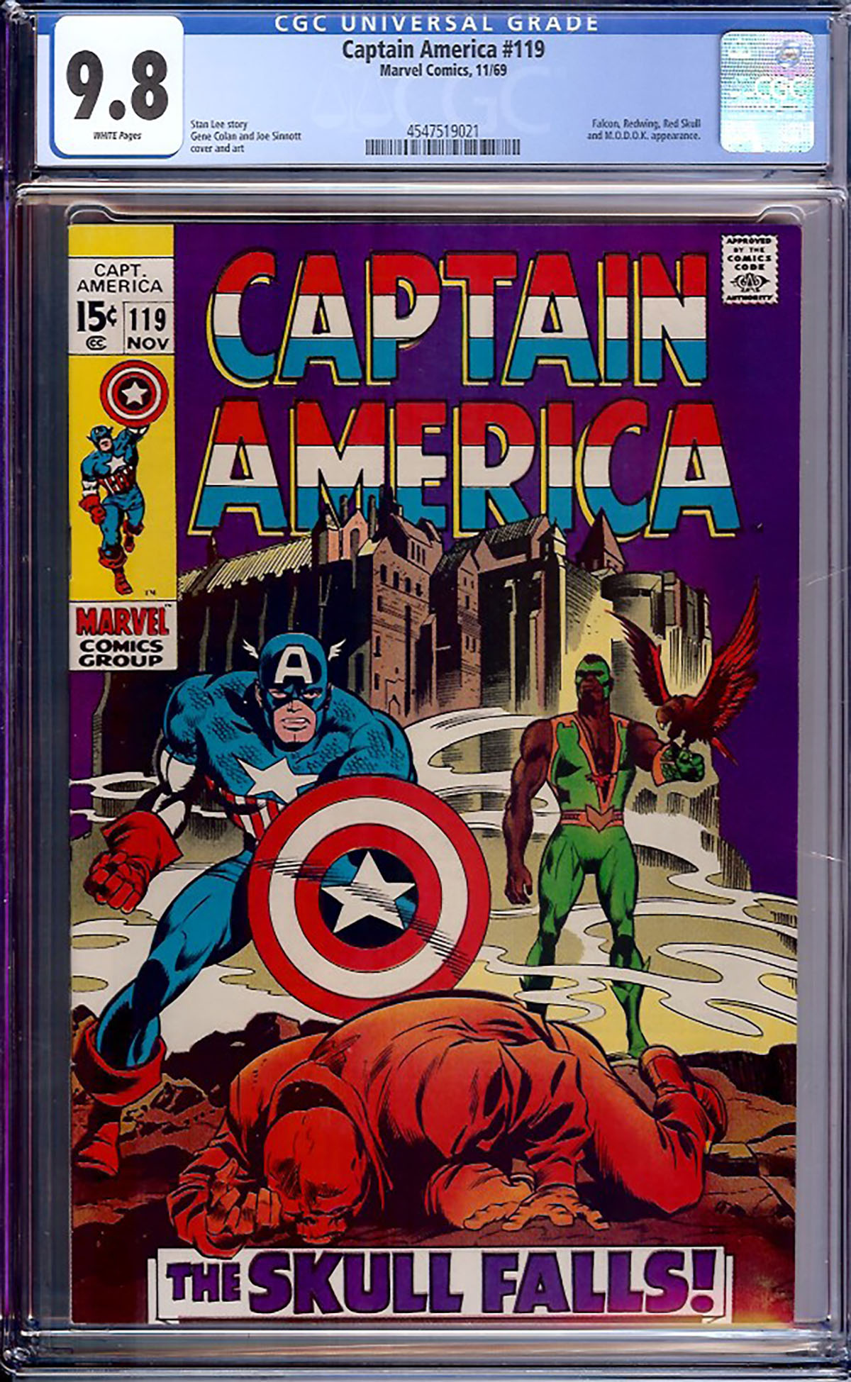 Captain America #119 CGC 9.8 w