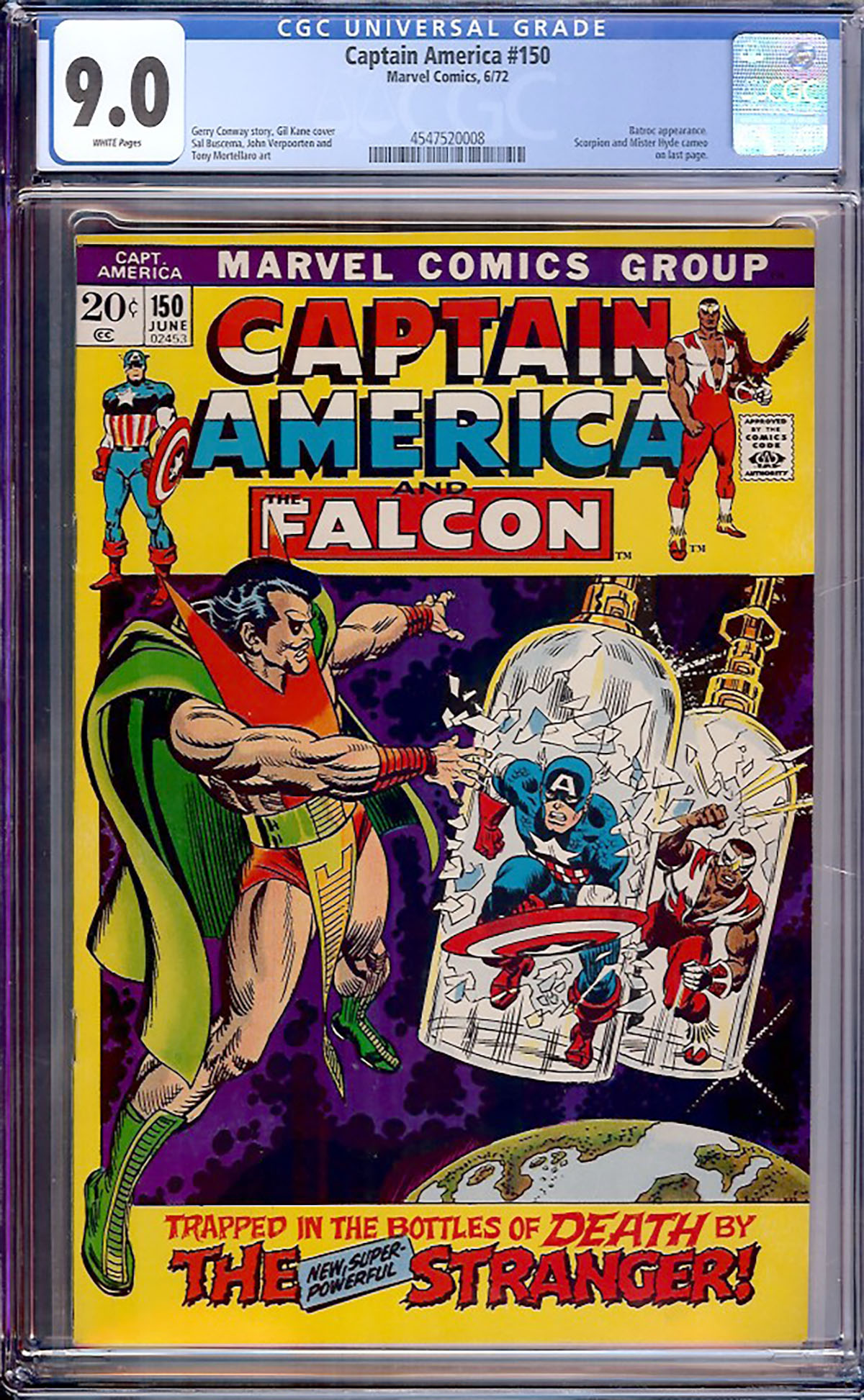 Captain America #150 CGC 9.0 w