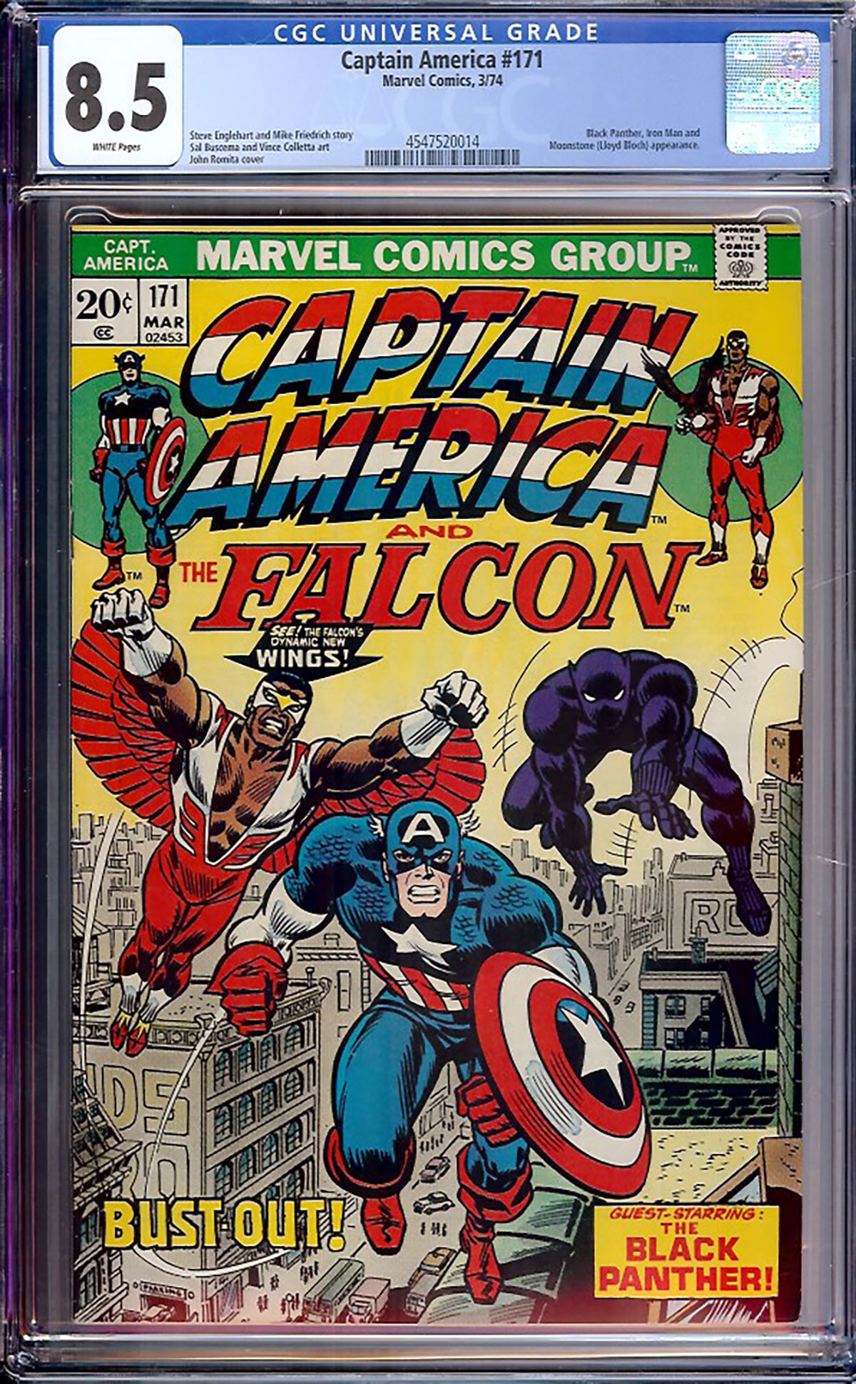 Captain America #171 CGC 8.5 w