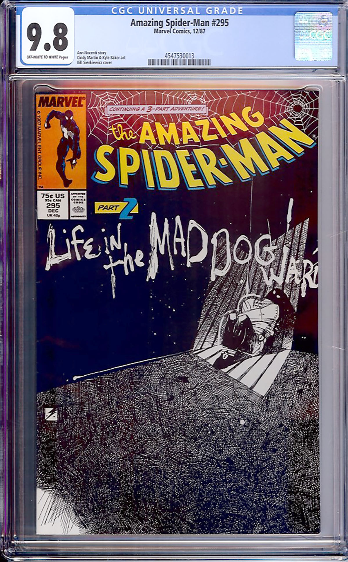 Amazing Spider-Man #295 CGC 9.8 ow/w