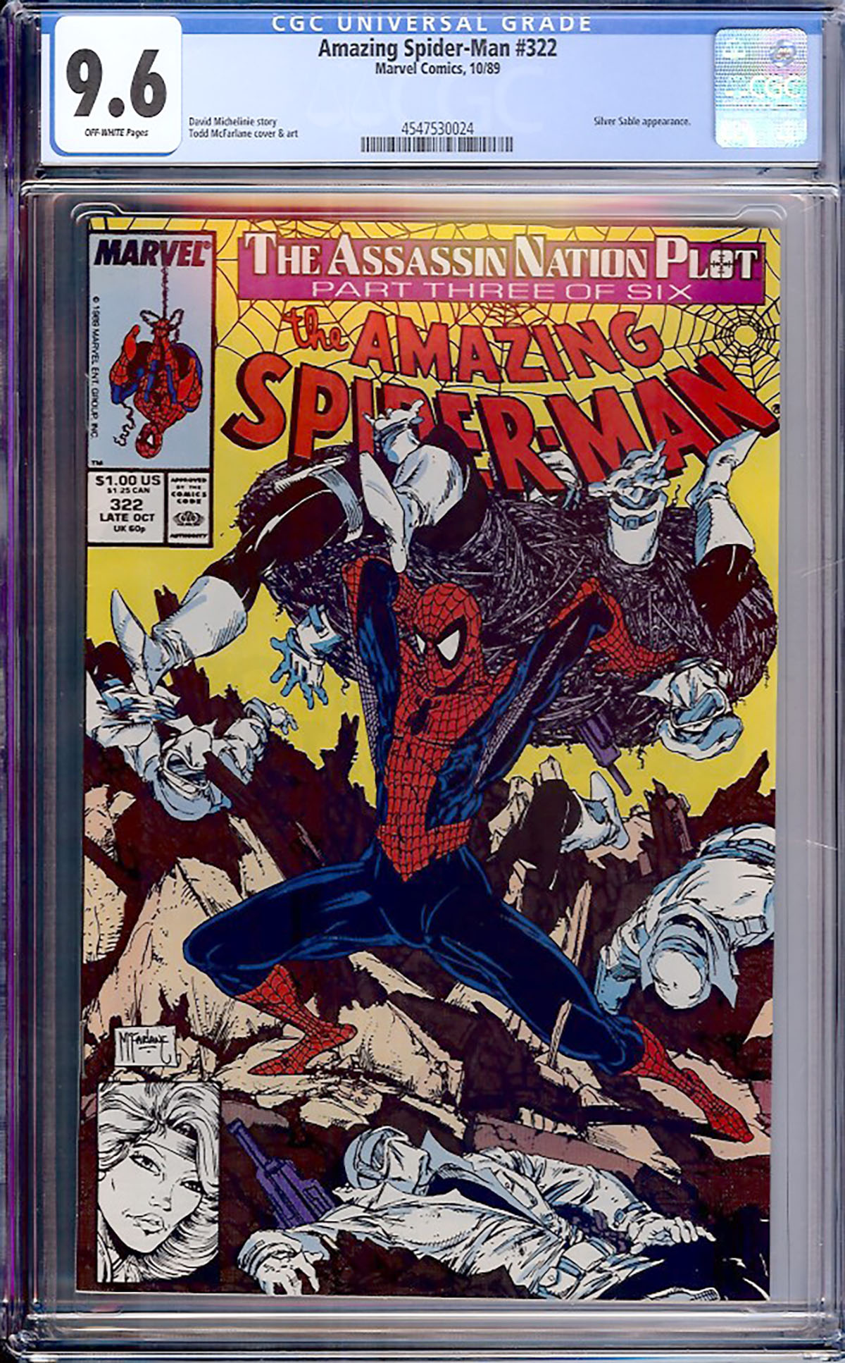 Amazing Spider-Man #322 CGC 9.6 ow