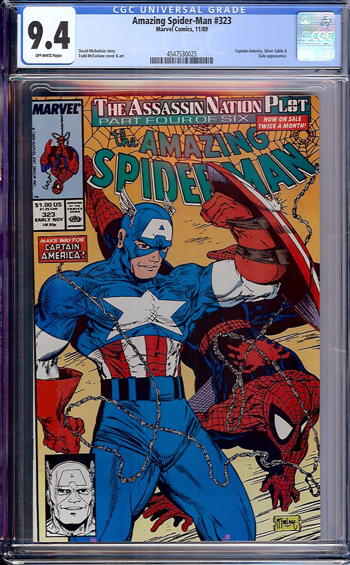 Amazing Spider-Man #323 CGC 9.4 ow