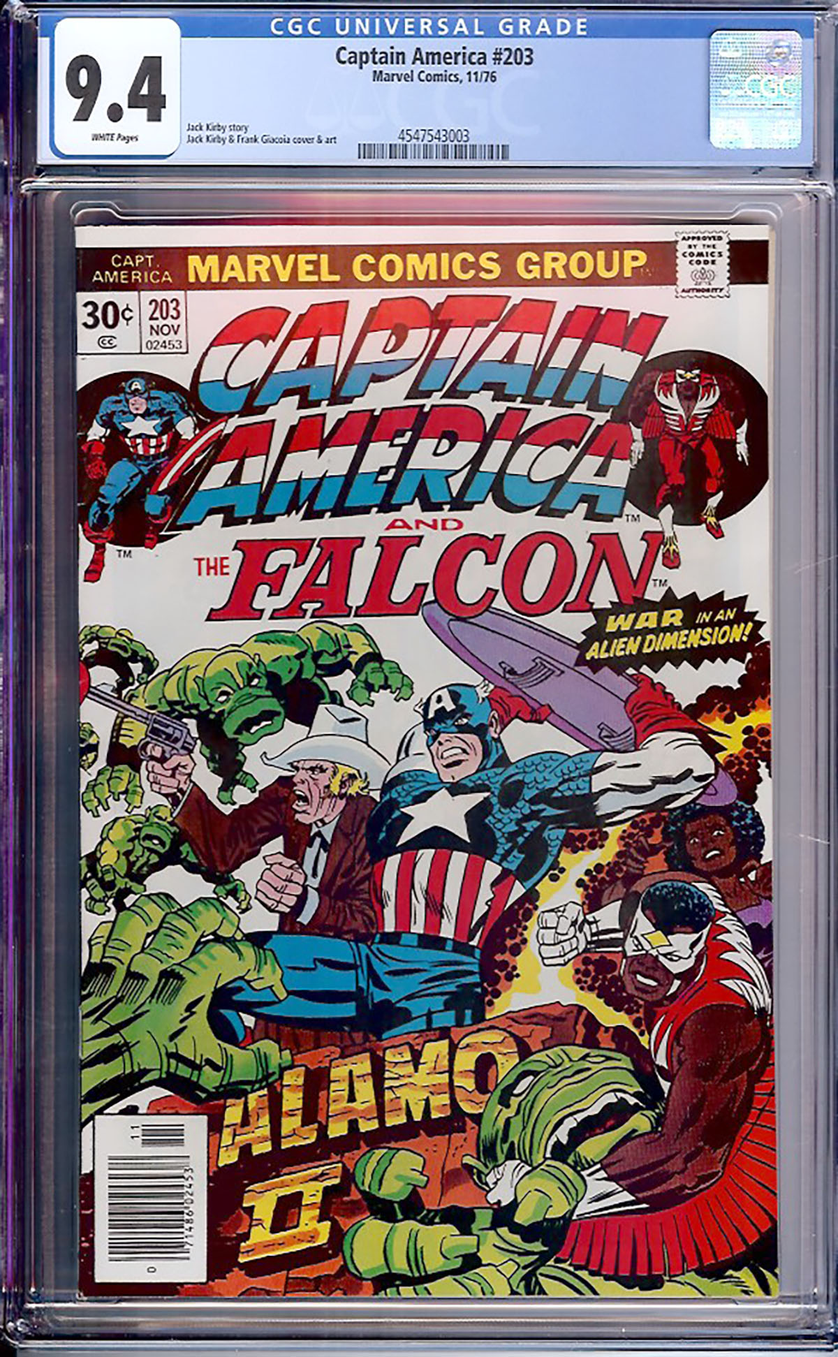 Captain America #203 CGC 9.4 w