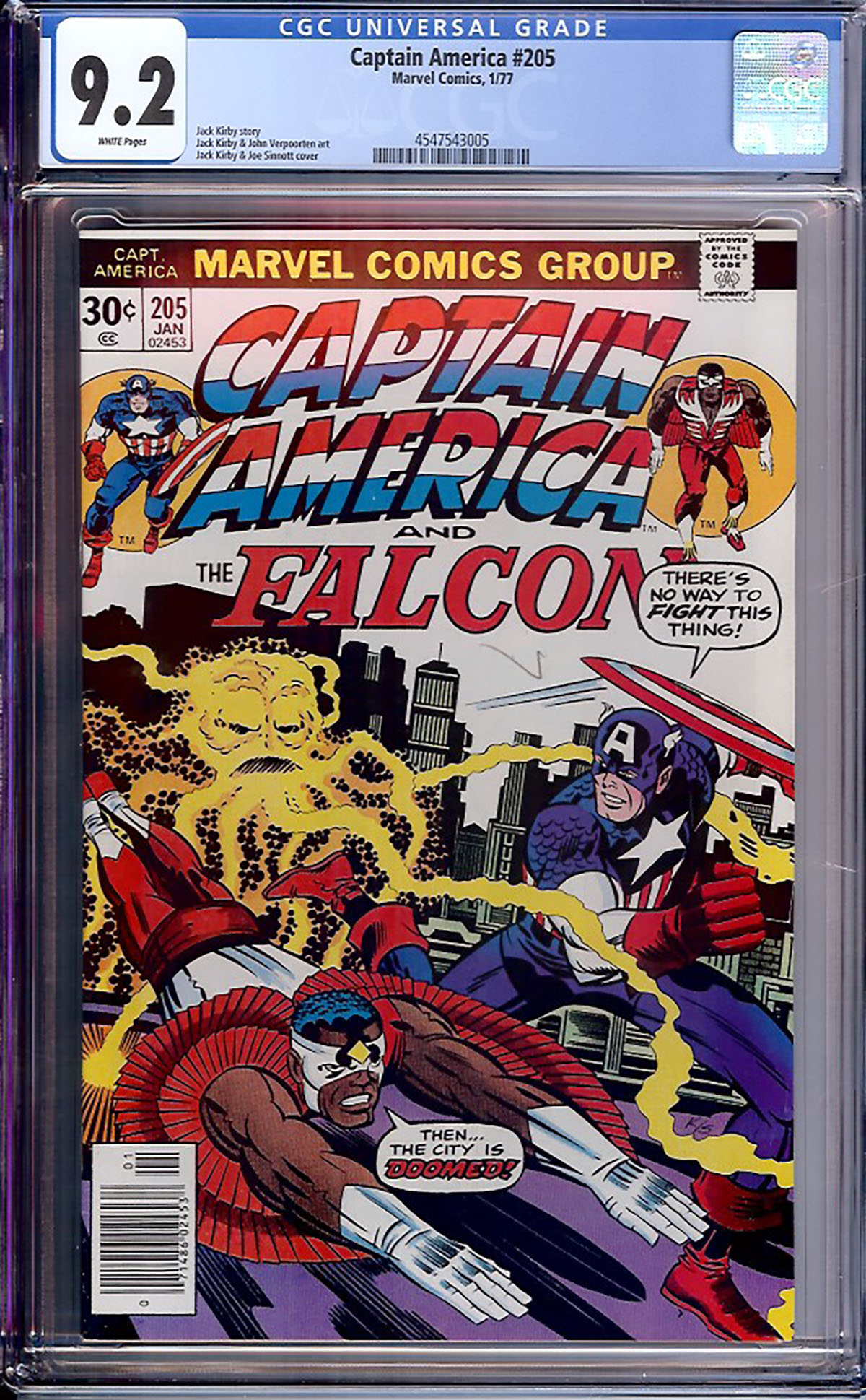 Captain America #205 CGC 9.2 w