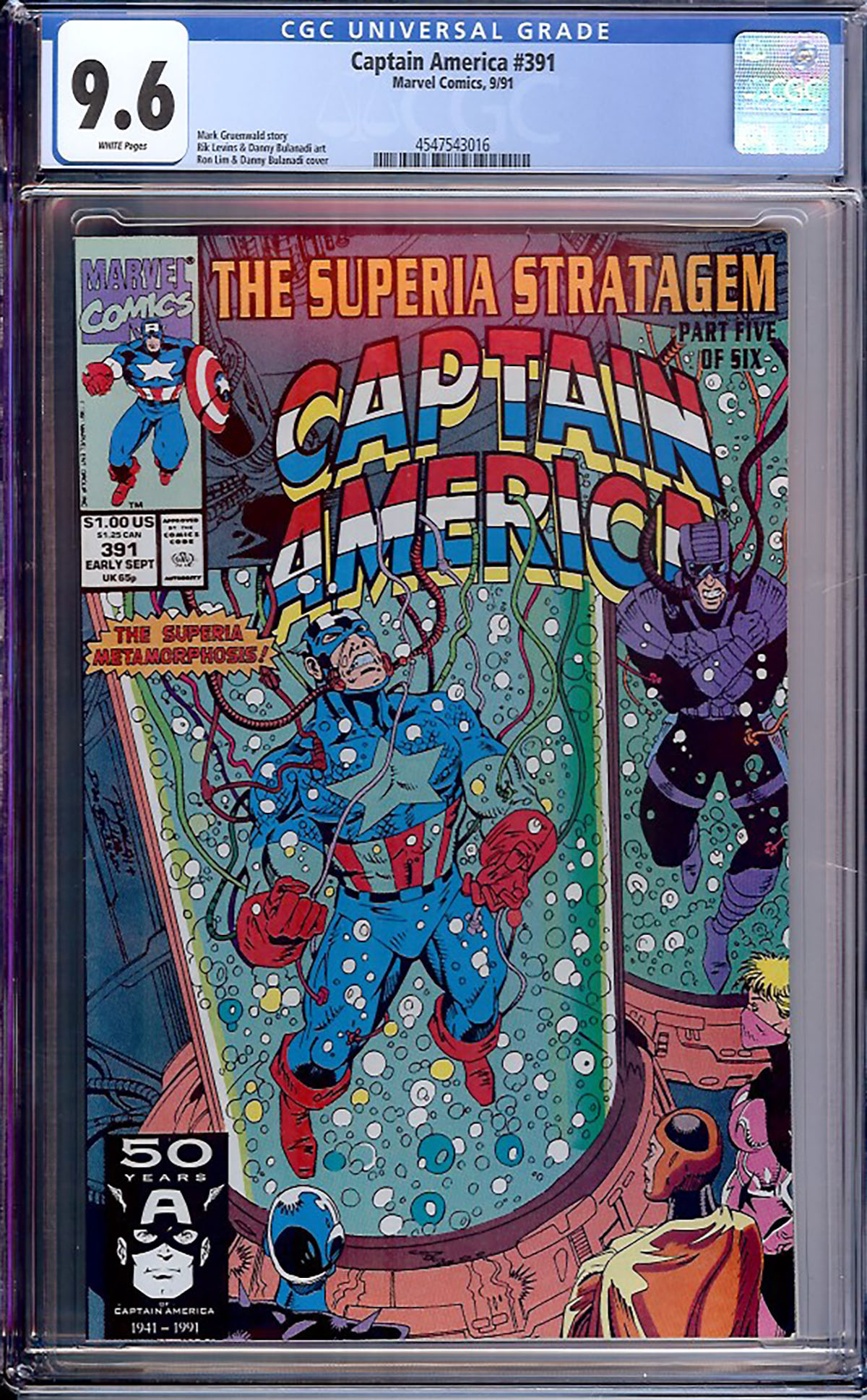 Captain America #391 CGC 9.6 w