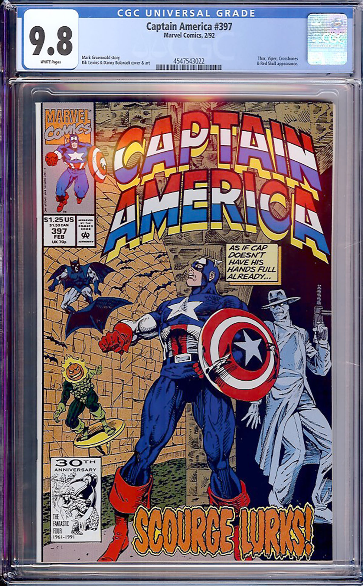 Captain America #397 CGC 9.8 w