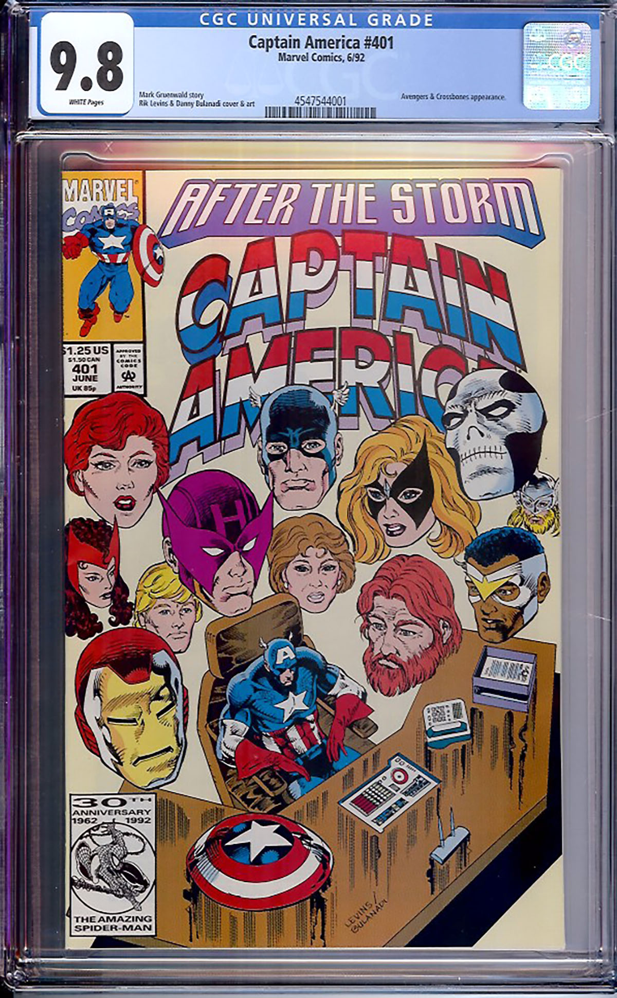 Captain America #401 CGC 9.8 w