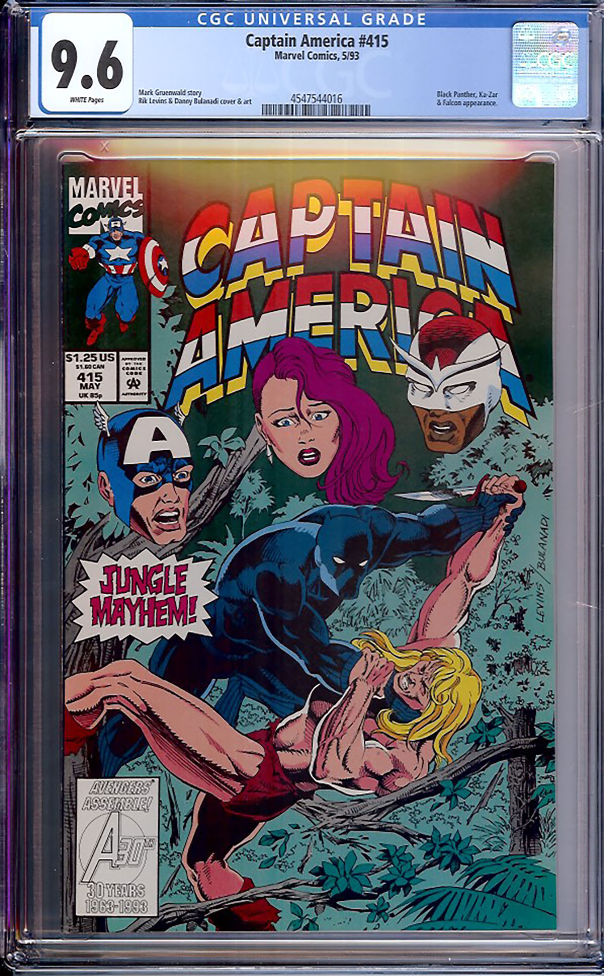 Captain America #415 CGC 9.6 w