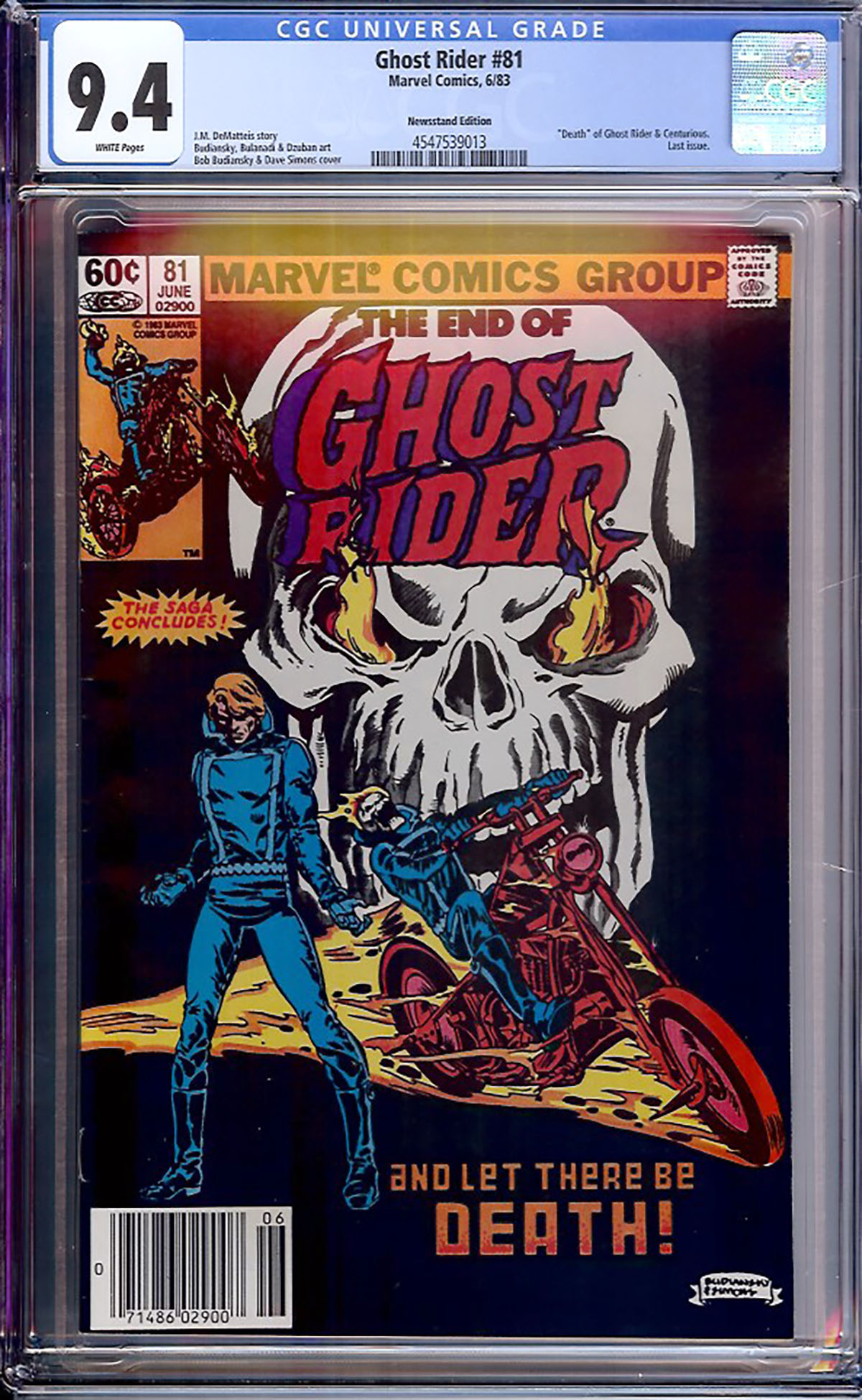 Ghost Rider #81 CGC 9.4 w