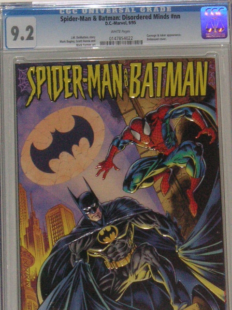 Spider-Man & Batman: Disordered Minds CGC 9.2 w