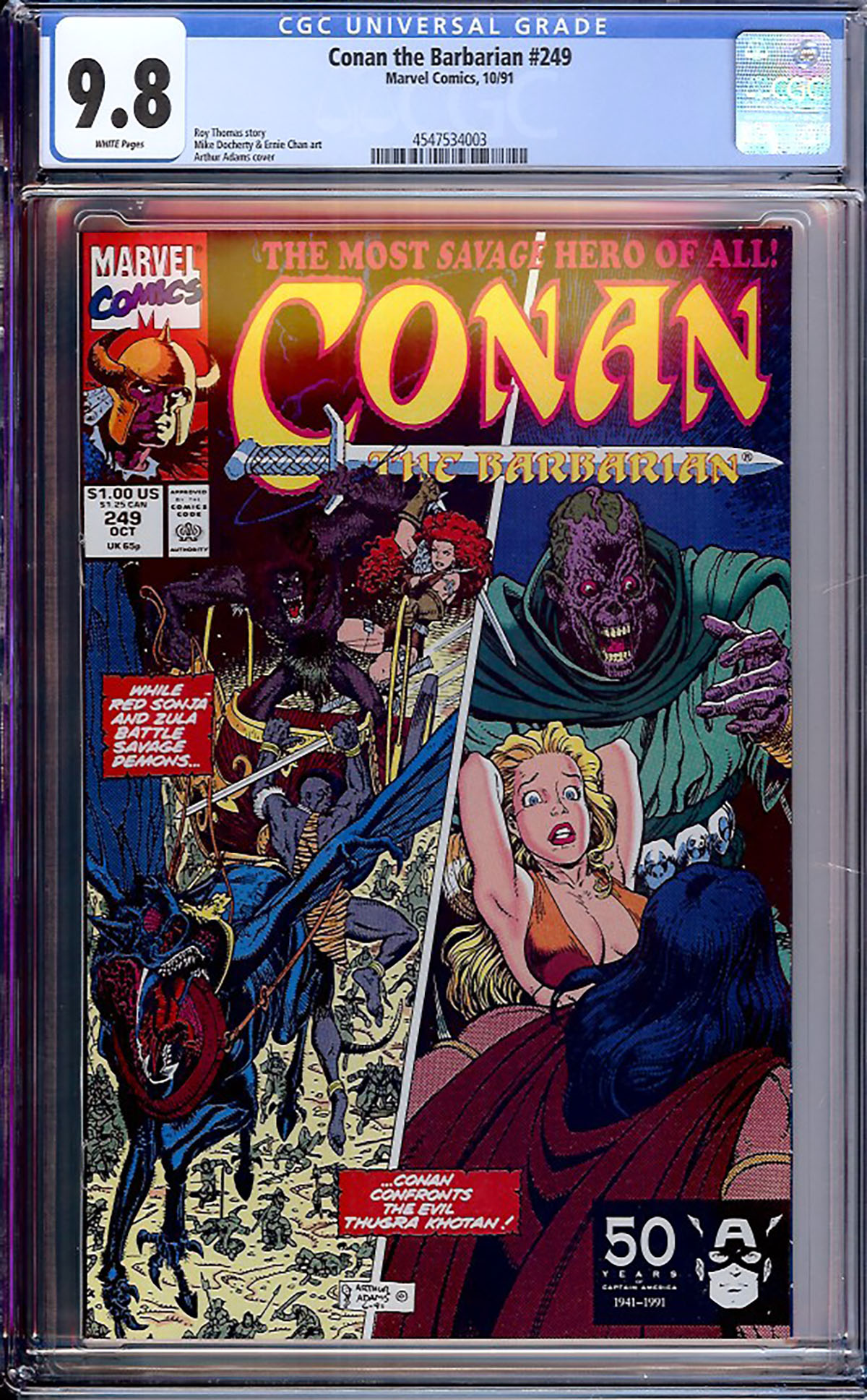 Conan The Barbarian #249 CGC 9.8 w