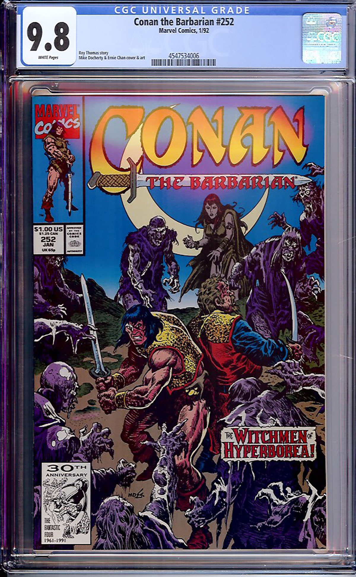 Conan The Barbarian #252 CGC 9.8 w