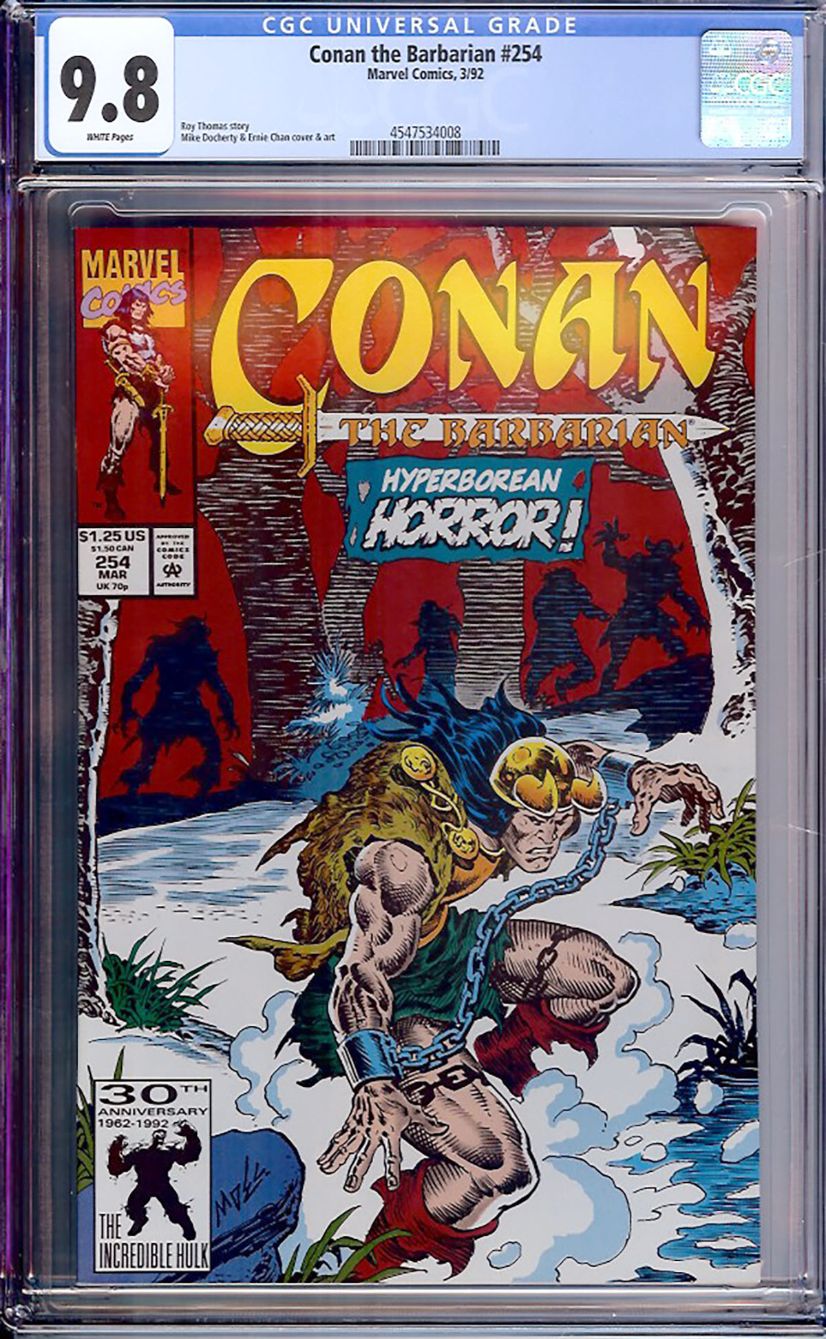 Conan The Barbarian #254 CGC 9.8 w