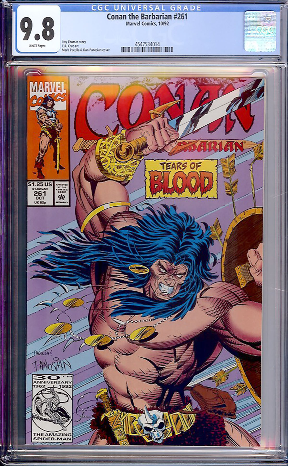 Conan The Barbarian #261 CGC 9.8 w