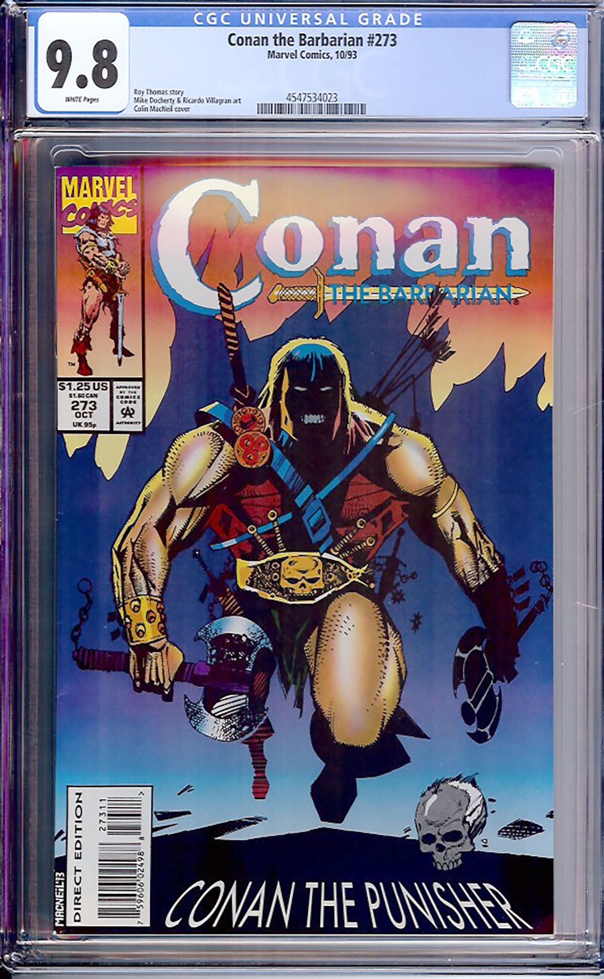 Conan The Barbarian #273 CGC 9.8 w