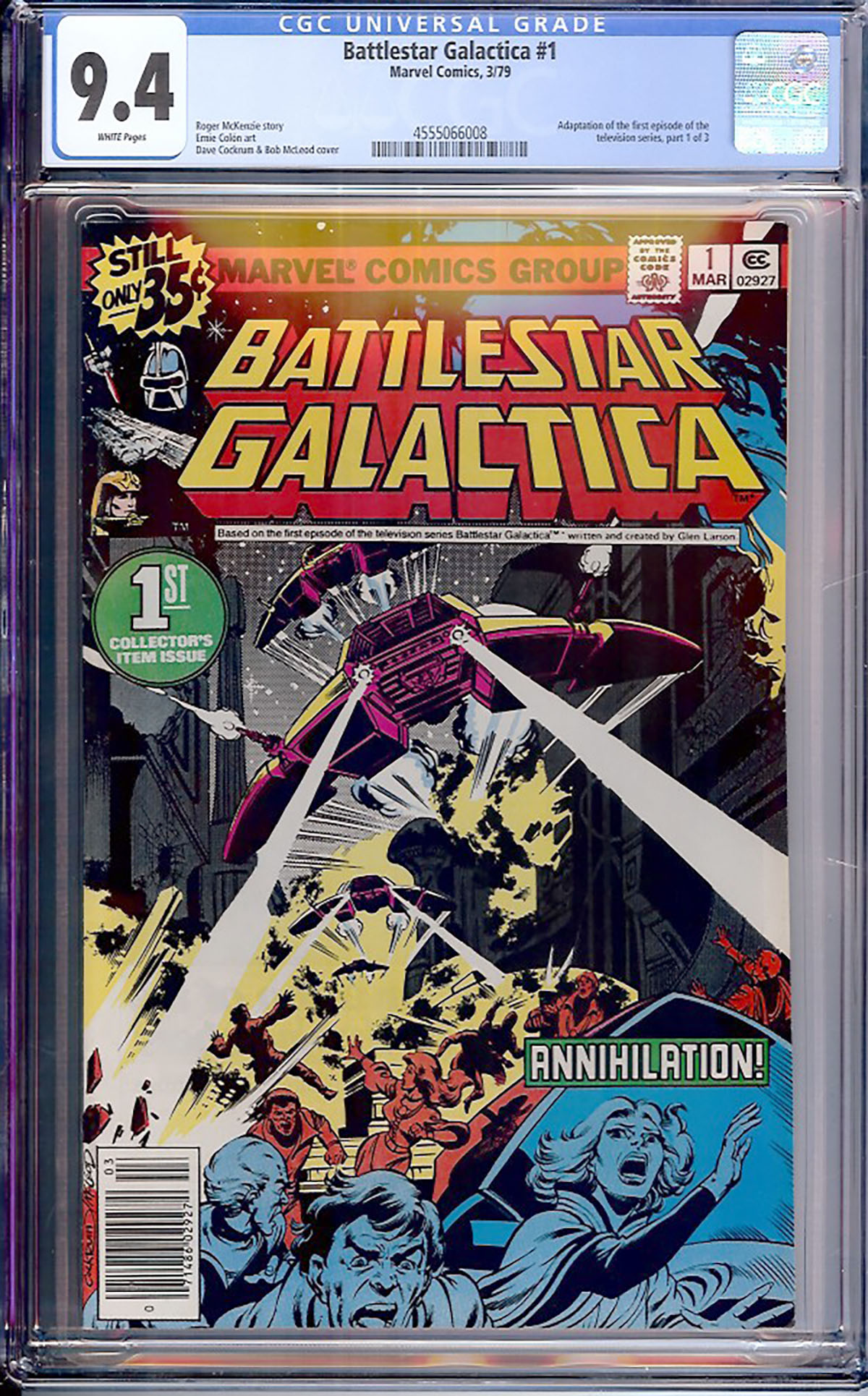 Battlestar Galactica #1 CGC 9.4 w