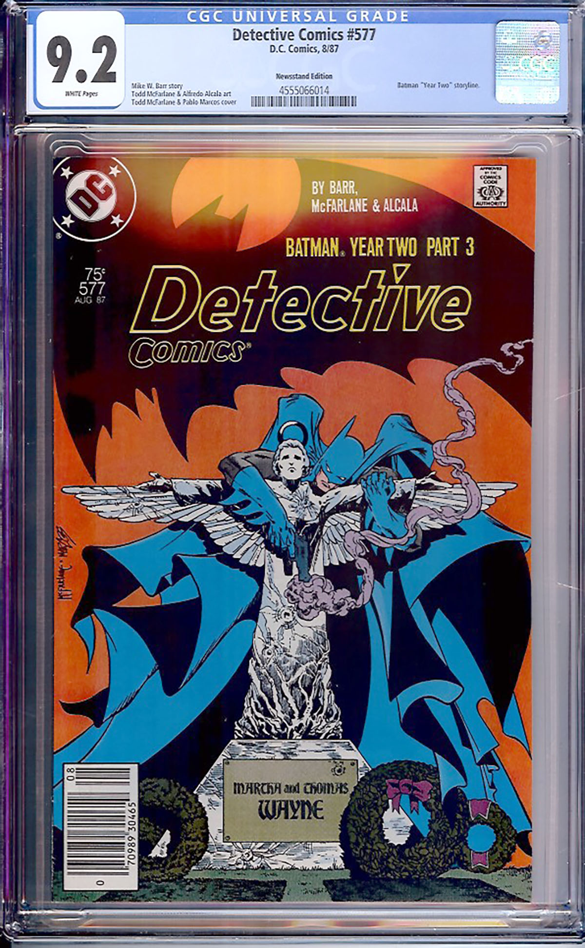 Detective Comics #577 CGC 9.2 w Newsstand Edition