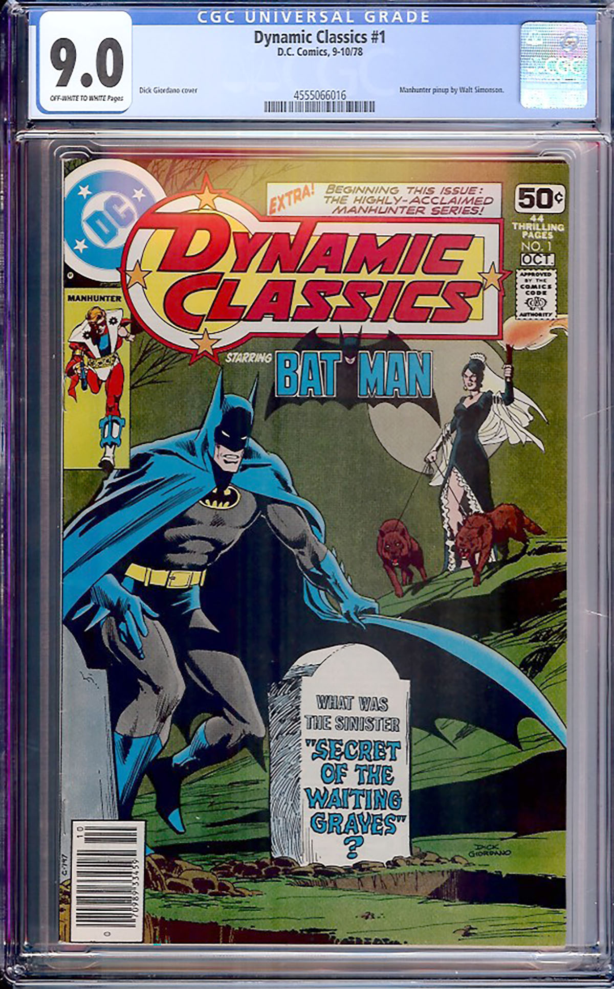 Dynamic Classics #1 CGC 9.0 ow/w