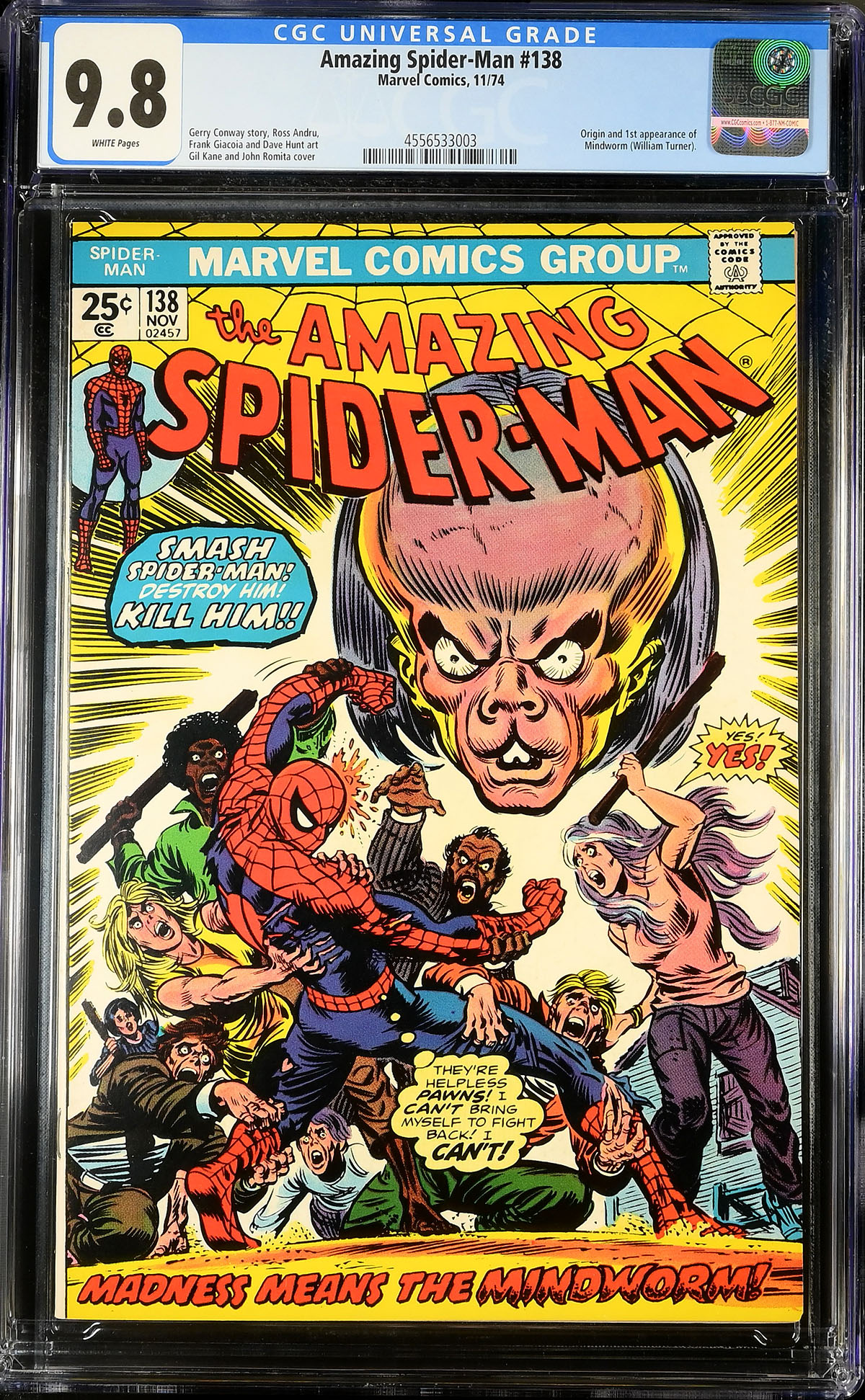 Amazing Spider-Man #138 CGC 9.8 w