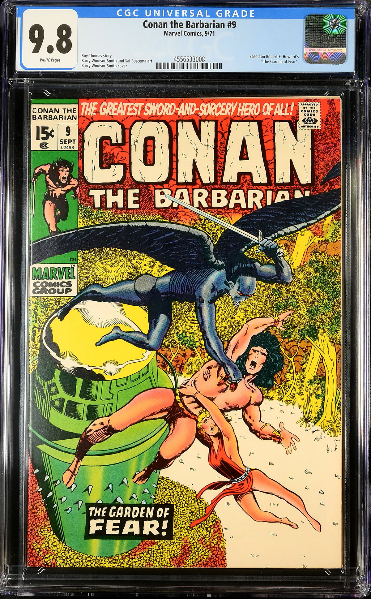 Conan The Barbarian #9 CGC 9.8 w