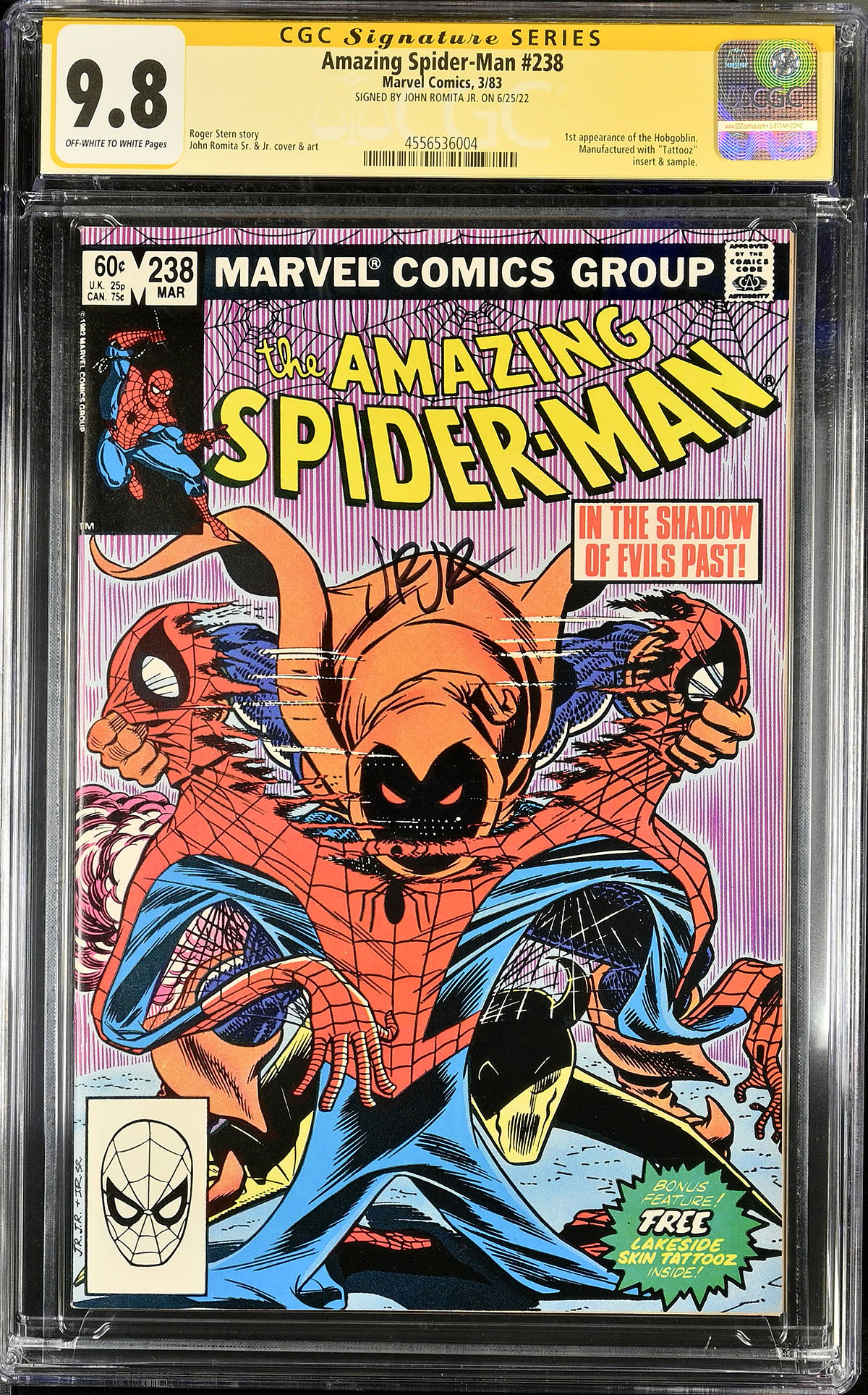 Amazing Spider-Man #238 CGC 9.8 ow/w CGC Signature SERIES