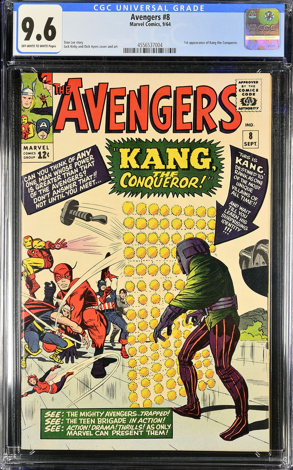 Avengers #8 CGC 9.6 ow/w