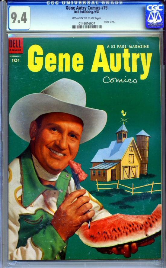 Gene Autry Comics #79 CGC 9.4 ow/w