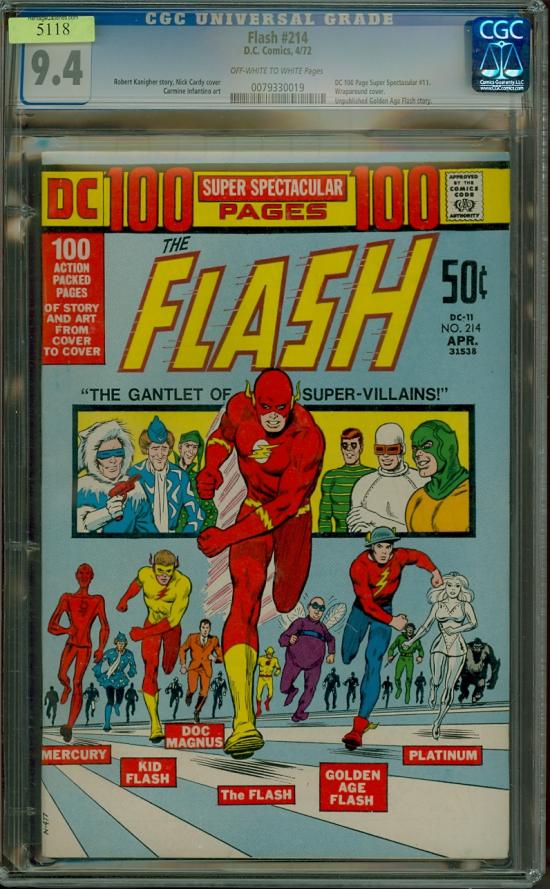 Flash #214 CGC 9.4 ow/w