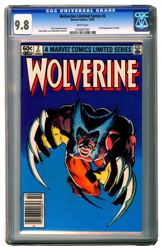 Wolverine Limited Series #2 CGC 9.8 w