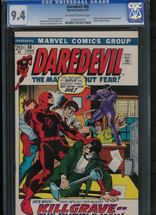 Daredevil #88 CGC 9.4 ow/w