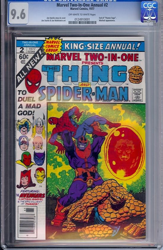 Marvel Two-In-one Annual #2 CGC 9.6 ow/w