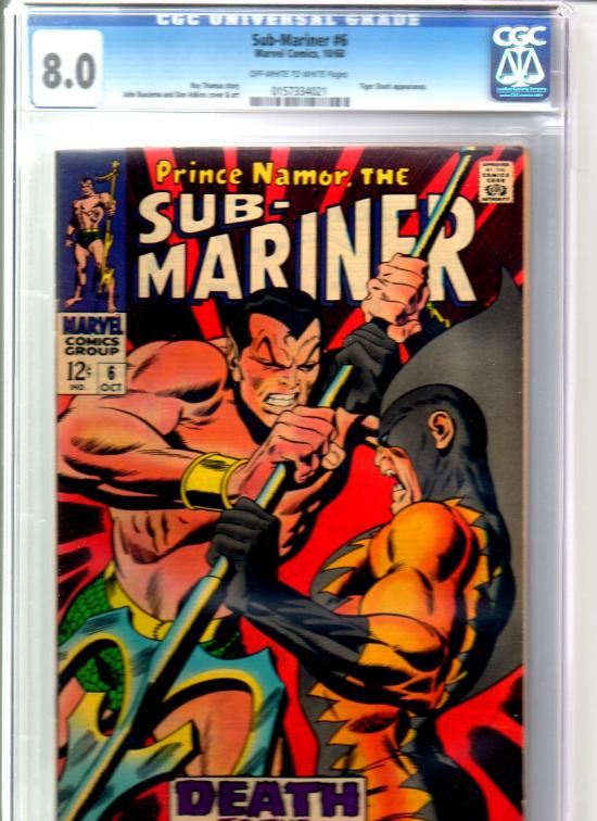 Sub-Mariner #6 CGC 8.0 ow/w