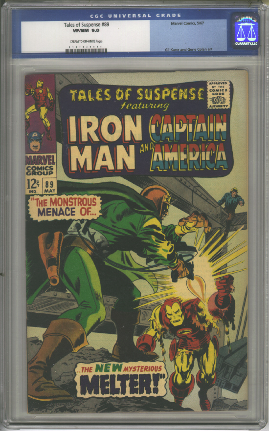 Tales of Suspense #89 CGC 9.0 cr/ow