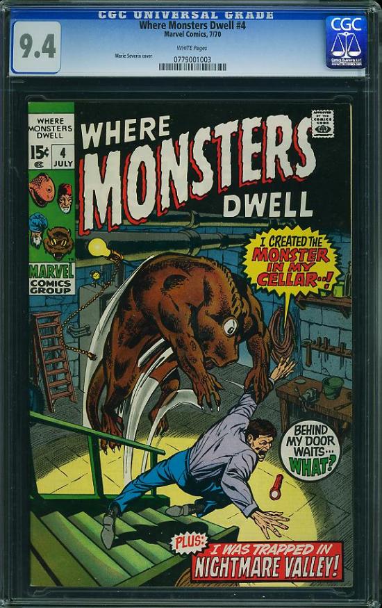 Where Monsters Dwell #4 CGC 9.4 w