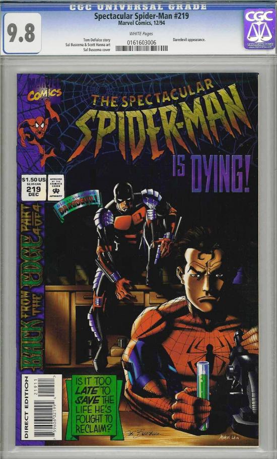 Spectacular Spider-Man #219 CGC 9.8 w