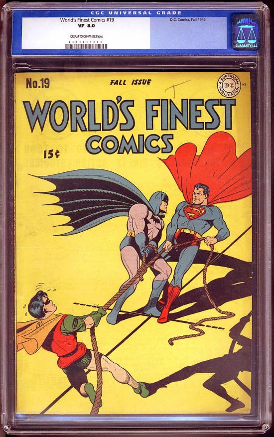 World's Finest Comics #19 CGC 8.0 cr/ow