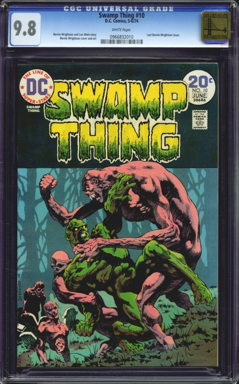 Swamp Thing #10 CGC 9.8 w Golden State