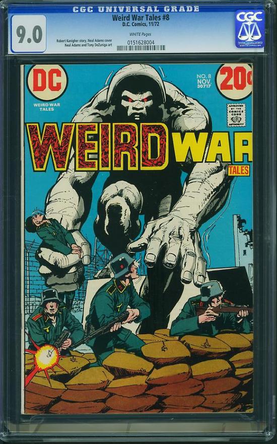 Weird War Tales #8 CGC 9.0 w // Inventory // Pedigree Comics