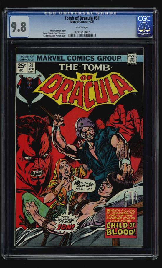 Tomb of Dracula #31 CGC 9.6 w