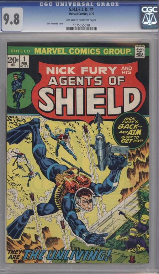 SHIELD #1 CGC 9.8 ow/w