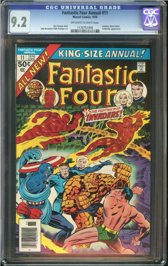 Fantastic Four Annual #11 CGC 9.2 ow/w