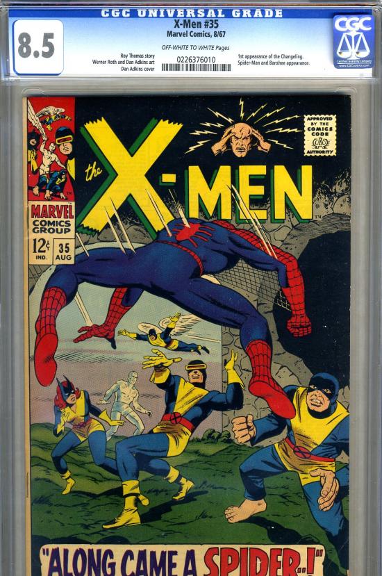 X-Men #35 CGC 8.5 ow/w