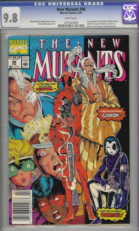 New Mutants #98 CGC 9.8 w