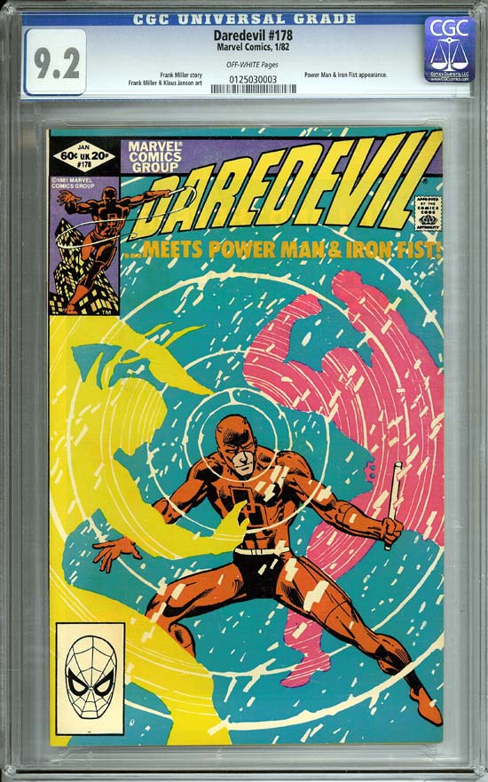 Daredevil #178 CGC 9.2ow